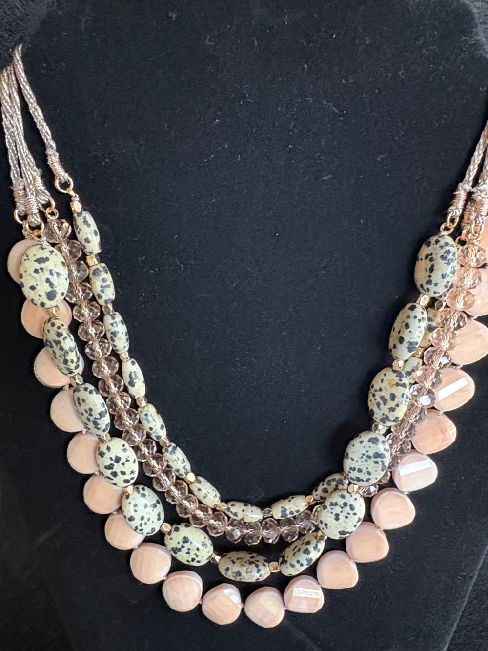 Anthropologie Beadwork Layered Statement Necklace